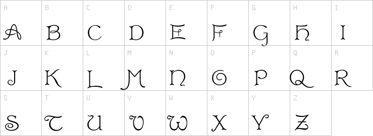Uppercase characters
