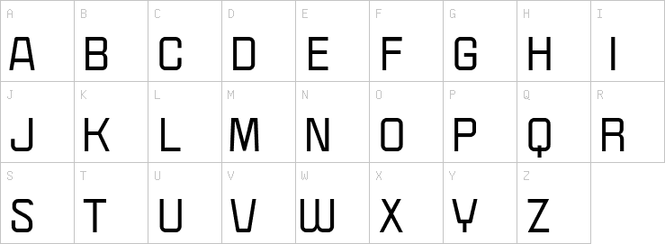 Uppercase characters