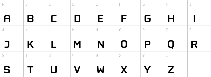 Uppercase characters
