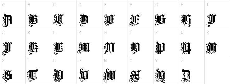 Uppercase characters