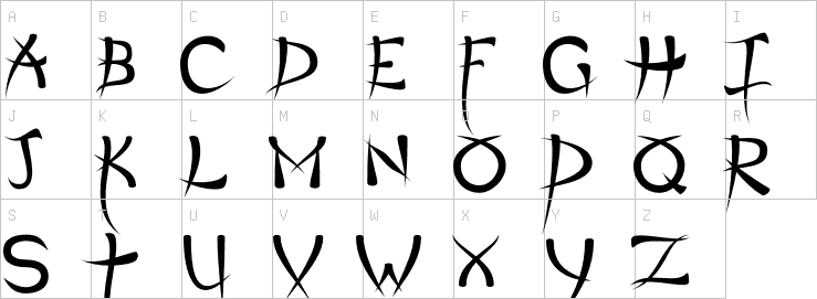 Uppercase characters