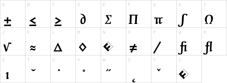 Uppercase characters