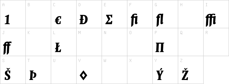 Uppercase characters