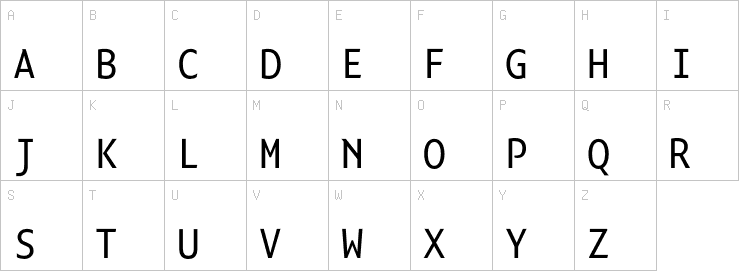 Uppercase characters