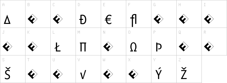 Uppercase characters