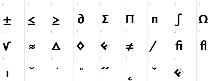 Uppercase characters