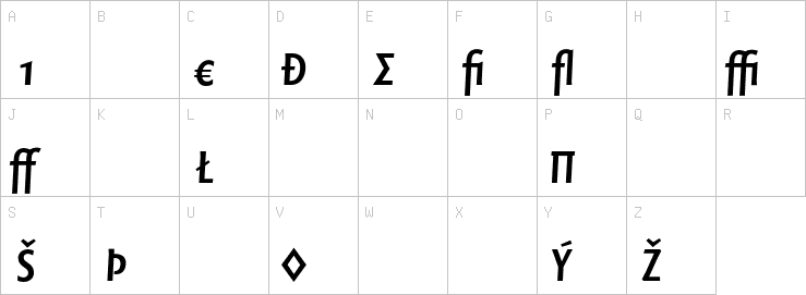 Uppercase characters