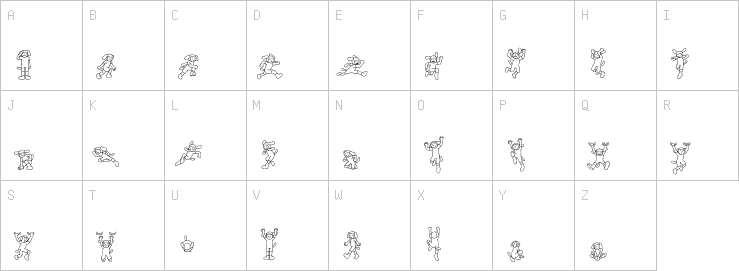 Uppercase characters
