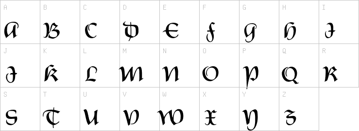 Uppercase characters