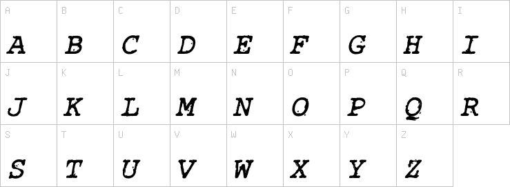 Uppercase characters