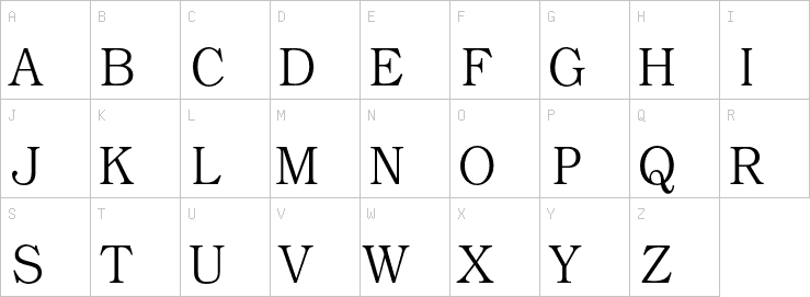 Uppercase characters
