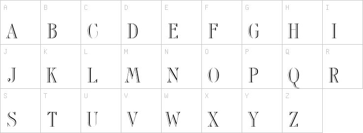 Uppercase characters