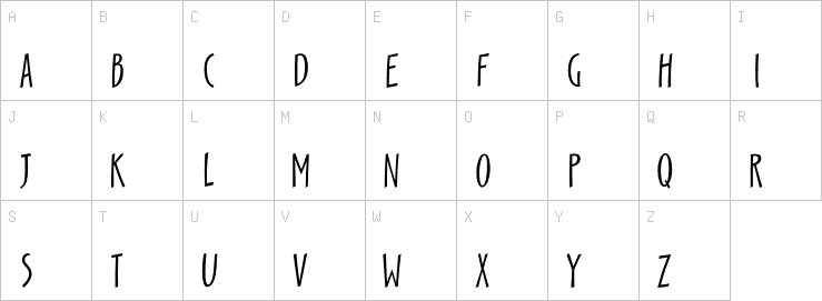 Uppercase characters