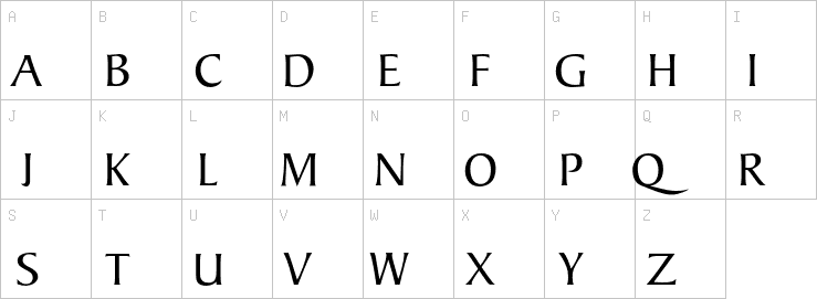 Uppercase characters