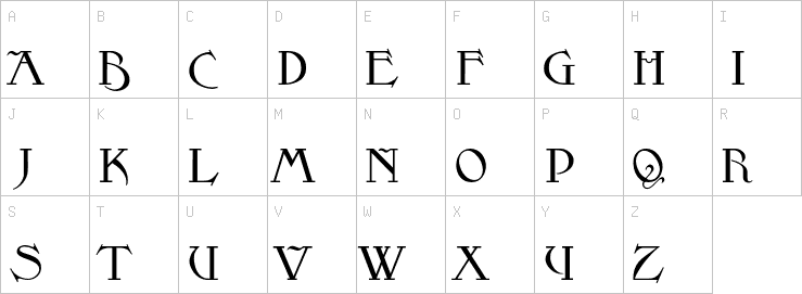 Uppercase characters