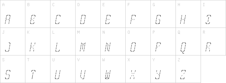 Uppercase characters
