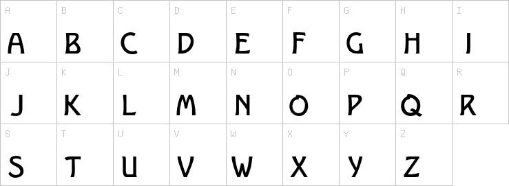 Uppercase characters