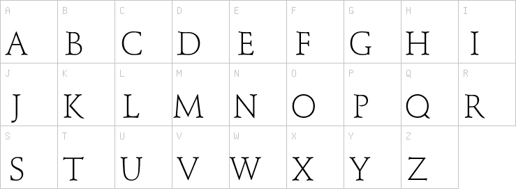 Uppercase characters