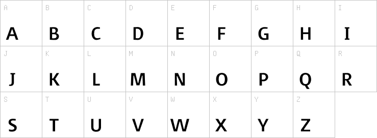Uppercase characters