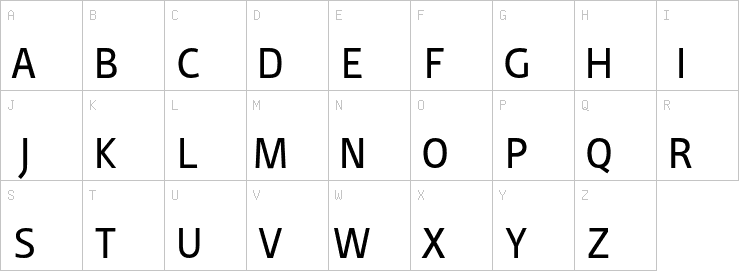 Uppercase characters