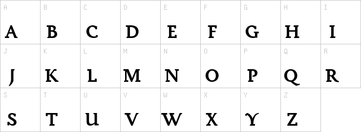 Uppercase characters