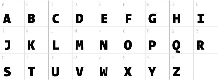 Uppercase characters