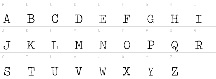 Uppercase characters