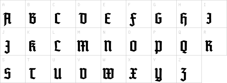 Uppercase characters
