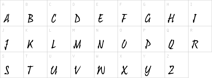 Uppercase characters