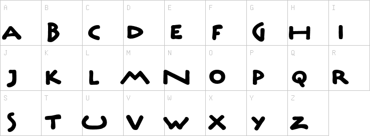 Uppercase characters