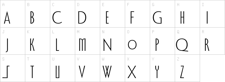 Uppercase characters