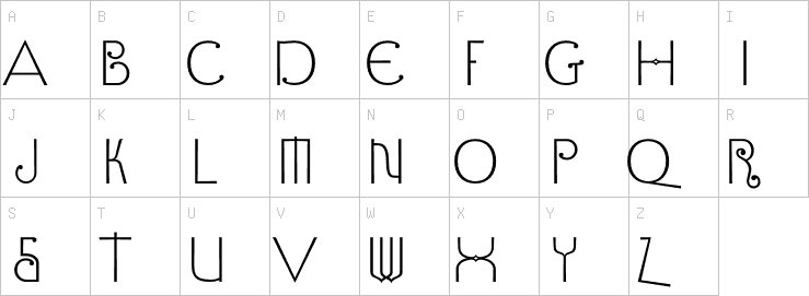 Uppercase characters