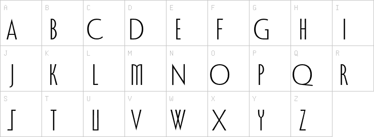 Uppercase characters