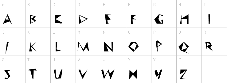Uppercase characters