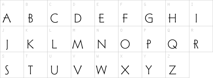 Uppercase characters
