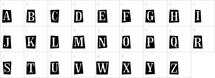 Uppercase characters