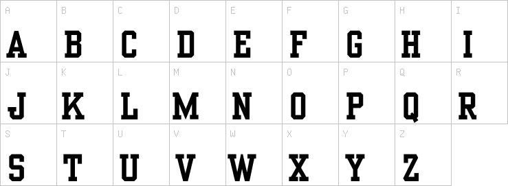 Uppercase characters