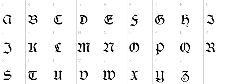 Uppercase characters