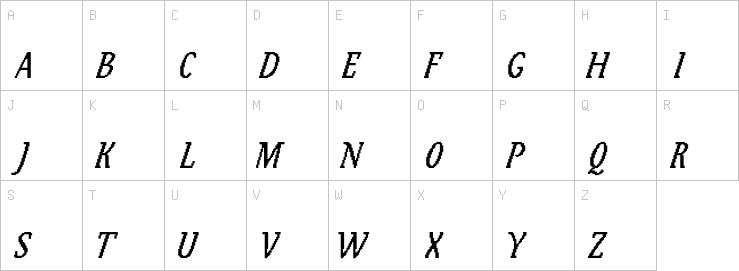 Uppercase characters