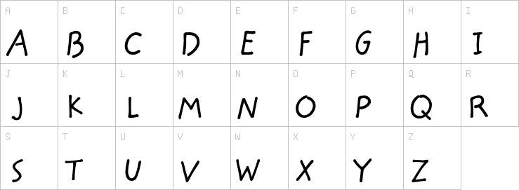 Uppercase characters