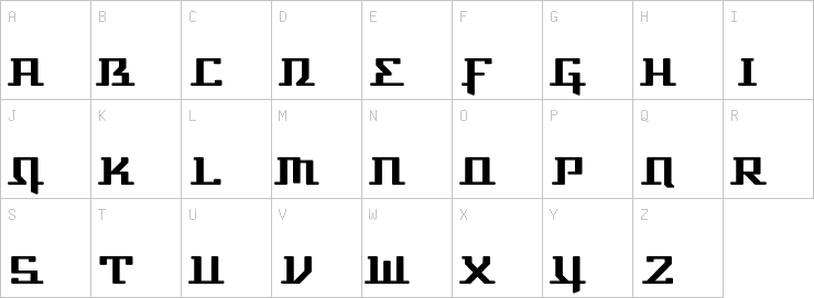 Uppercase characters