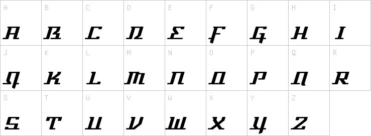 Uppercase characters