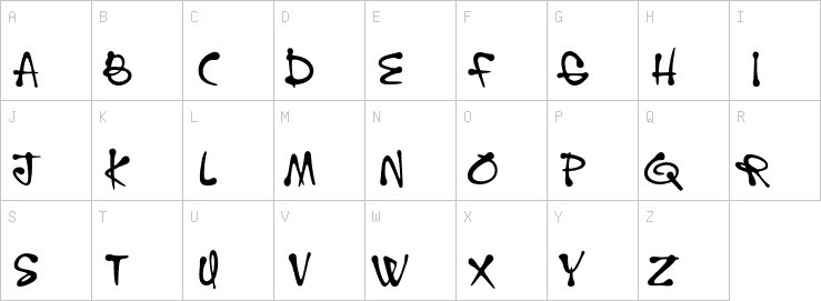 Uppercase characters