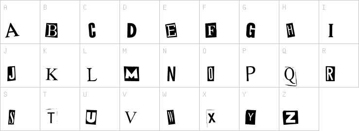 Uppercase characters