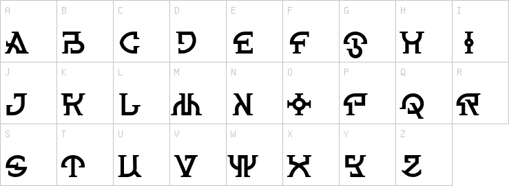 Uppercase characters