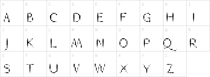 Uppercase characters