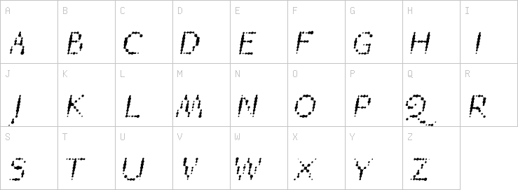 Uppercase characters