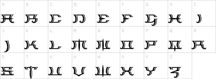 Uppercase characters