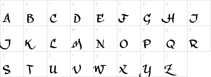 Uppercase characters