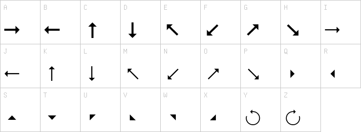 Uppercase characters